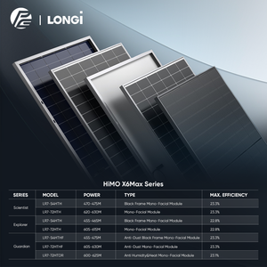 Tier 1 a Grade Longi Solar Himo 7 8 9X10 <span class=keywords><strong>Panneaux</strong></span> PV 595W 600W 605W 610W 615W 650W 660W 665W 645W 670W W Bificial Pannelli Solari - Product Image 2