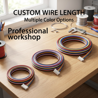 Konektor Kabel Wanita Pitch 2.5mm untuk Kustomisasi Pembelian Satu Atap, 2 3 4 8 Pin Perakitan Kabel Harness, Konektor Kabel Datar