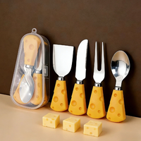Ensemble de couteaux à fromage créatifs DaS Mini, fourchettes à fruits, fourchettes à gâteau, fourchettes à dessert, ensembles d'ustensiles de cuisine mignons, ensemble de couteaux à fromage