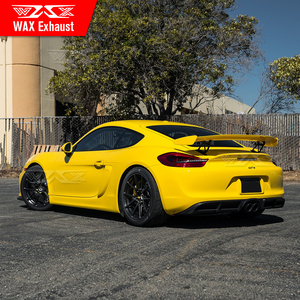 Modificado kit de cuerpo para 2012-2016 Caimán <span class=keywords><strong>boxster</strong></span> 981, 987, 7182015-2019 GT4 parachoques delantero kit de cuerpo difusor trasero material de PP - Product Image 4