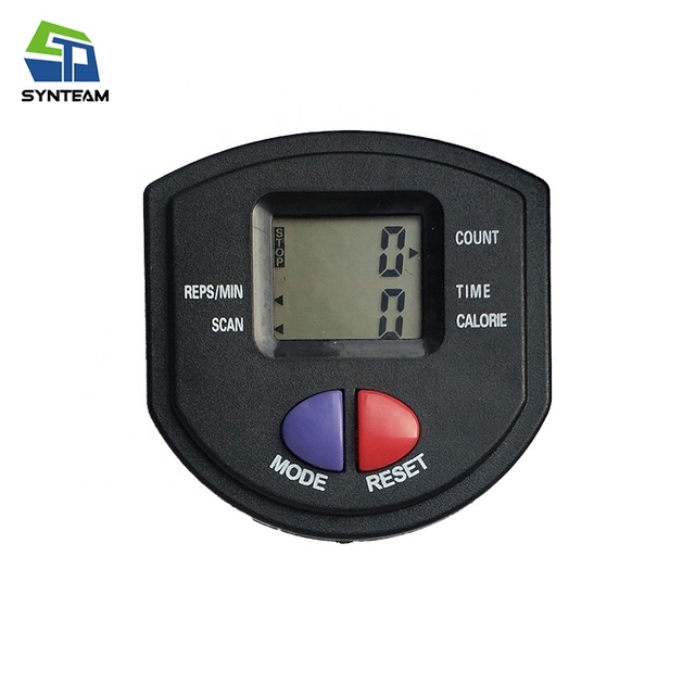 ZT Fitness Meter Indoor Jumping Trampoline Console Pedometer Step Counter Lcd Monitor Tracker Display Time Calorie Count Pulse
