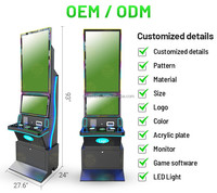 Kabinet Game Arcade Vertikal Terlaris 43''+23.8'' Tombol Tekan Akseptor Uang Logam Ruang Angkasa Mesin Permainan Keterampilan Aurora