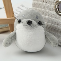 Jouet en peluche mignon petit sceau créatif Mini poupée pendentif clé en coton pour accessoires de sac