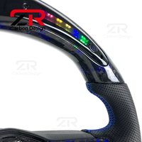 Volant en fibre de carbone forgé LED pour Volkswagen VW MK8 Golf 8 Passat Touareg Golf GTI GTS R Line Scirocco D4 Tera T-ROC