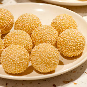 Snack palla di sesamo cibo dolce con pasta di fagioli rossi presa di fabbrica borsa cinese confezione commestibile Handan <span class=keywords><strong>dolci</strong></span> congelati 20g - Product Image 4