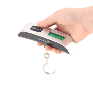 Balance numérique portable pour bagages, 50 kg/110 lb, balance électronique de voyage suspendue, alimentation par batterie, excellente pour la mesure du poids - Product Image 5