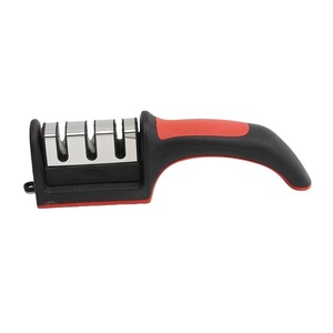 Multi Functional <b>Knife</b> <b>Sharpener</b> Stainless Steel Manual Handheld Three Section Sharpening Tool For Kitchen Use - Product Image 1