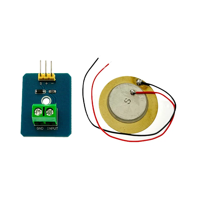 กลองอะนาล็อกจำลองโมดูลเซ็นเซอร์การสั่นสะเทือน piezoelectric เซรามิก