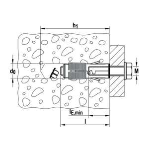 FISCHER - 500601 Ancre en acier à expansion pour usage intensif SLM-ANCRAGES EAN 8001132006016 ANCRAGES MÉCANIQUES - Product Image 4