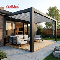 Structure d'ombrage extérieure multifonctionnelle en aluminium personnalisable Jardins et patios Pergola en aluminium