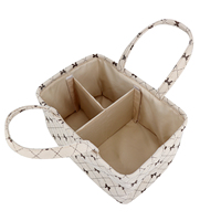 Nouveau design Logo personnalisé Doublure en tissu Motif papillon Caddy à couches en velours côtelé avec long manche