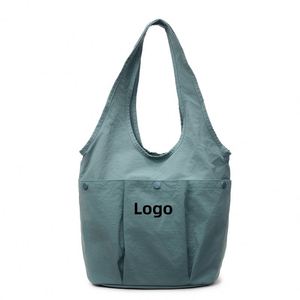Sac à main léger pour femme avec plusieurs poches, couleur unie simple, sacs fourre-tout personnalisables – Grande Vente - Product Image 1