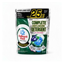 Sachet d'emballage personnalisé imprimé pour capsules de lessive en gel, pochette verticale pour recharge de détergent, résistant à l'humidité, thermoscellable, avec encoche de déchirement