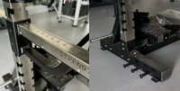 Banc de musculation professionnel en acier inoxydable avec presse plate, rack de musculation, équipement de fitness et machine Smith pour salles de sport à domicile