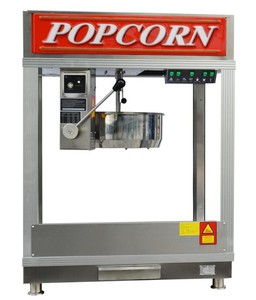 Máquina de Palomitas de Maíz Comercial de Acero Inoxidable - Capacidad de 48 oz, Alto Rendimiento, Multivoltaje (220V/380V), Diseño Fácil de Limpiar para Cines - Product Image 1