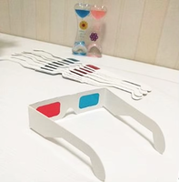 Cadre blanc pour lunettes 3D Cinéma Lunettes polarisantes stéréoscopiques Lunettes 3D sur mesure Séparation de la lumière Papier solaire 3D