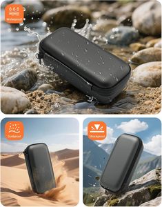Funda Protectora de Viaje Resistente al Agua con Diseño de Puntos para Banco de Energía <span class=keywords><strong>Anker</strong></span> 737/25,000mAh/24000mAh (Negro) - Product Image 4