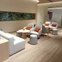 Ensemble table et chaises en bois massif de style nordique pour café, mobilier de maison pour espace de négociation, canapé et banquette pour café et salon de thé