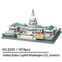 Wange 5235 Capitolio degli Stati Uniti di Washington D.C. America Set di Blocchi da Costruzione per Bambini Unisex Giocattolo in Plastica