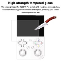 Protecteur d'écran en verre trempé, dureté 9H, anti-rayures, Film de protection transparent HD pour Console de jeu portable Anbernic RG35XX Pro