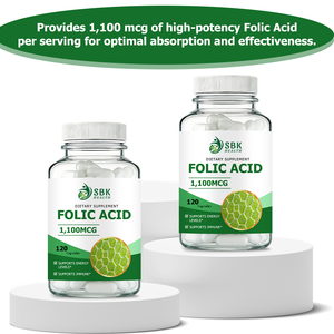 Private Label Folic Acid Capsules with Folic Acid Supports Normal Body Supports Healthy Digestion and Nutrient Absorption - Product Image 2