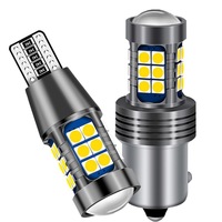 LELANPU Feu de recul 27SMD 3030 LED T15 Canbus W16W 921 ampoules de secours 2 ans de garantie pour feux arrière 12V