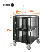 Cage de toilettage pour chien pour salon d'animaux, cage pliable en acier inoxydable avec table et bras réglable OEM ODM