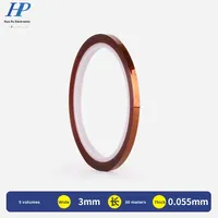 Polyimide Pi Brown Ruban résistant aux hautes températures 280 ℃ Smt Circuit Board Four de refusion avec largeur de batterie personnalisable