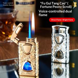 Nouveau modèle de démarreur de feu en métal à allumage par capteur à commande vocale, technologie intelligente haut de gamme, portable pour l'extérieur, conversion à double feu - Product Image 4