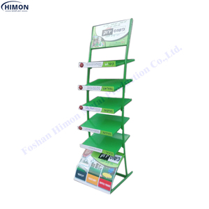 Estante de exhibición de césped artificial, 5 estantes de metal para tienda, personalizado - Product Image 1