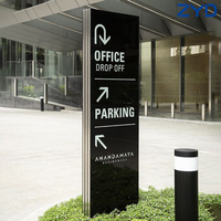 Panneau publicitaire LED lumineux double face personnalisé pour centre commercial et entrée de centre de vente au détail, panneau de monument, panneau pylon