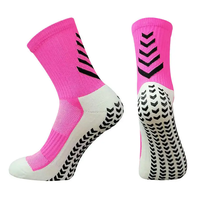 Individuelle Nylon-Griff-Fußballsocken rutschfeste Silikon-Sportsocken Herren und Damen-Yoga-Trampolinensocken