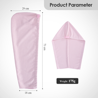 Serviette à cheveux ultra-douce en polyester/nylon à séchage rapide, 29*71 cm, respirante et absorbante, pour séchage rapide des cheveux – Nouveauté très demandée