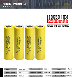 แบตเตอรี่ลิเธียมไอออนแบบชาร์จได้ 18650 2000mah 3500mah 1500mah 2600mah 3200mah 800mah 1900mah 18650 - Product Image 4