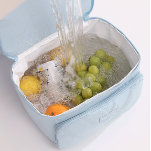 Beilian Double Layer Bento Bag <b>Insulated</b> Large Capacity <b>Lunch</b> <b>Box</b> For Office Workers - Product Image 4