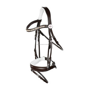 Brida de caballo de cuero Premium de alta calidad con banda de cejas de cristal Productos de caballo Premium - Product Image 1