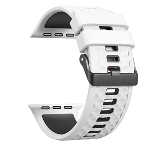 สายซิลิโคนสำหรับ Apple Watch, 10 46มม. สำหรับ iWatch 9 8 7 6 5 42มม. 44มม. 45มม. สายสำรองแบบนิ่ม