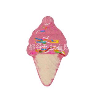 Fabrika stok sınır ötesi şekilli meyve patlama banyo Fizzies çilek ananas dondurmalı pasta banyo tuz topu - Product Image 5