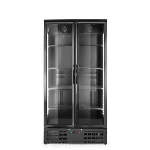 Réfrigérateur Arktic 384L à double porte arrière 220-240V/365W 900x530x1820mm Équipement de cuisine commercial Noir - Product Image 1