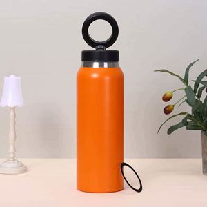 316 Stainless Steel Insulated Water Bottle Pop-Up Lid Portable Thermal Bottle <b>Large</b> Capacity Food Grade Travel Mug - Product Image 5