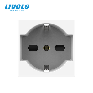 <span class=keywords><strong>Livolo</strong></span> 86*86mm <span class=keywords><strong>Enchufe</strong></span> de Pared Estándar Italiano P40 con Panel de Vidrio Premium para Reino Unido, 16A 250V, Tomacorriente Schuko Bipasso para Europa e Italia - Product Image 1