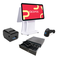 Monitor de computadora de escritorio de 15,6 pulgadas, pantalla táctil, sistema de gestión de inventario, sistemas Pos, equipo Android Pos