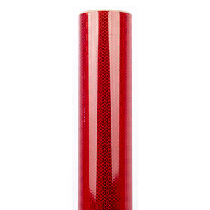 Rotoli di Nastro Riflettente Rosso PMMA <span class=keywords><strong>3H</strong></span>, Luminescente al Buio, ASTM TIPO 2, per Segnaletica Stradale - Product Image 3