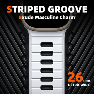 <span class=keywords><strong>Cinturino</strong></span> in Gomma Morbida per Iwatch Serie 11 10 9 8 7 6 5 4 3 2 1 Ultra, <span class=keywords><strong>Cinturino</strong></span> Bicolore per <span class=keywords><strong>Apple</strong></span> 38-49mm - Product Image 2