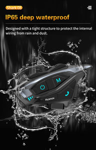 Système d'<span class=keywords><strong>intercom</strong></span> pour casque de moto à 8 personnes avec chipset Qualcomm, microphone LED étanche, portée de 2000 m, casque sans fil - Product Image 5
