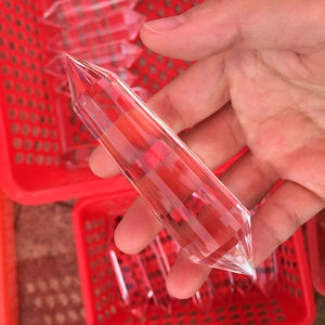 סיטונאי ברור קוורץ שרביטים ריפוי קריסטל זוגי הסתיים פוגל נקודות - Product Image 2