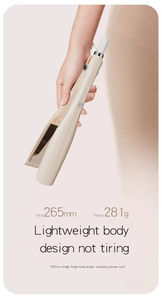 Mini lisseur portable double usage à ions négatifs pour franges, avec LED et tourmaline, vente en gros - Product Image 4