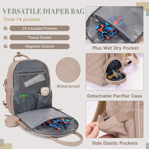 Grande impermeabile e resistente borsa comoda per neonati <span class=keywords><strong>zaino</strong></span> per <span class=keywords><strong>bambina</strong></span> - Product Image 2