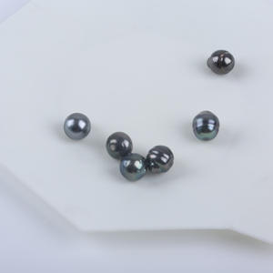 Perles de riz d'eau douce naturelles blanches de 9-10 mm, en forme de mètre, semi-finies, perles en vrac - Product Image 4