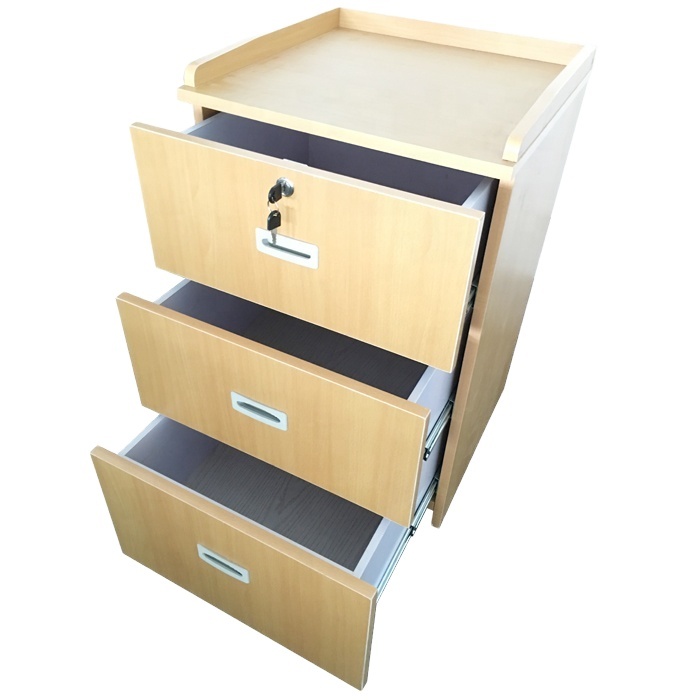 MDK-BDCB10 steel frame density board medical furniture hospital bedside cabinet price